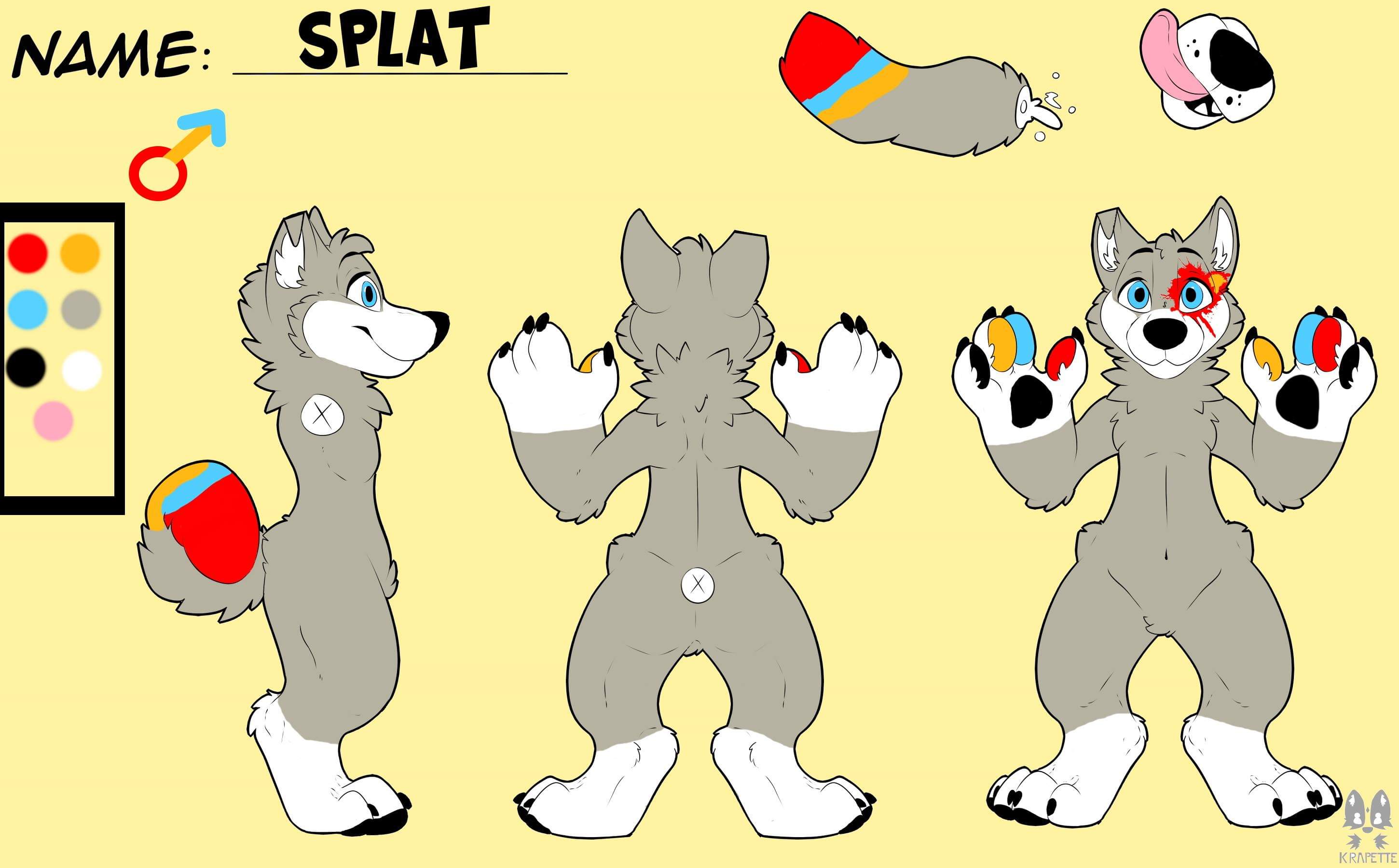 Featured image of post Furry Ref Sheet Wolf