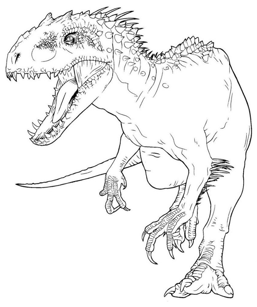 Featured image of post Indominus Rex Jurassic World Dinosaur Coloring Pages