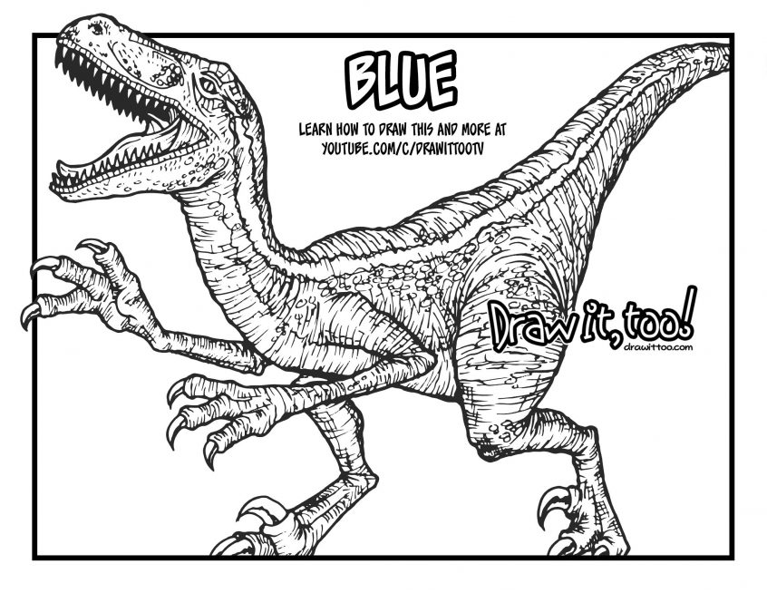 Featured image of post Jurassic World Coloring Pages Blue