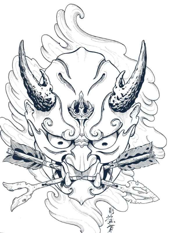 Featured image of post Oni Mask Stencil